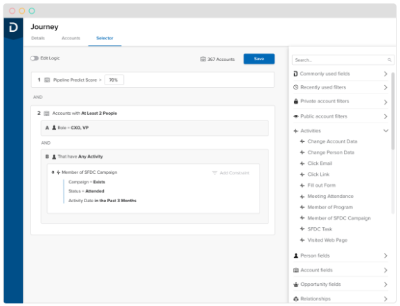 Demandbase Selector Criteria Can Be Endless